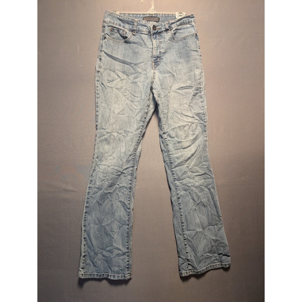 Nine West Jeans Womens 8x28 Blue Denim Medium Wash Streetwear Straight Leg